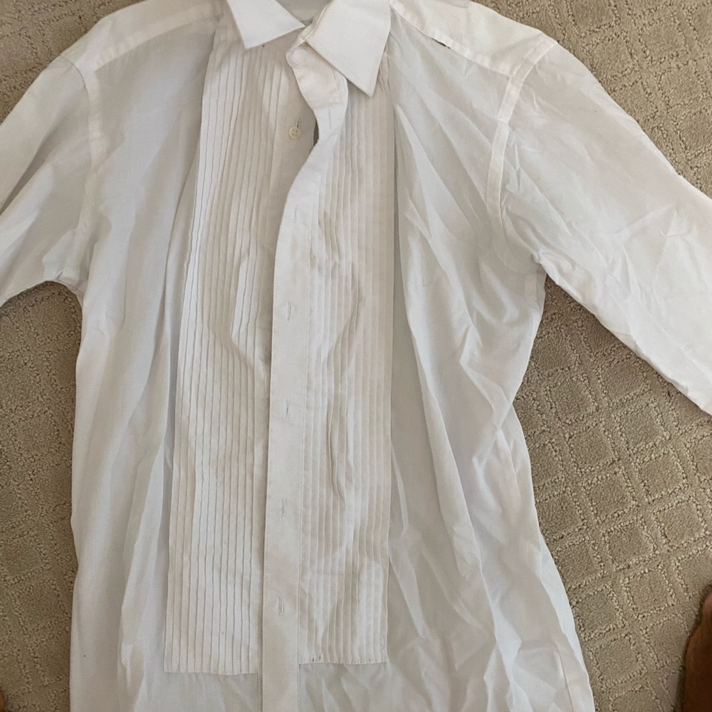 White dress shirt, male, S 34/35
